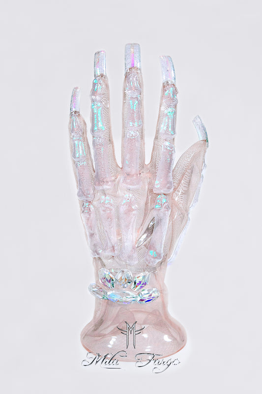 CRYSTAL SKELETON GLOVES | Aurora Prism